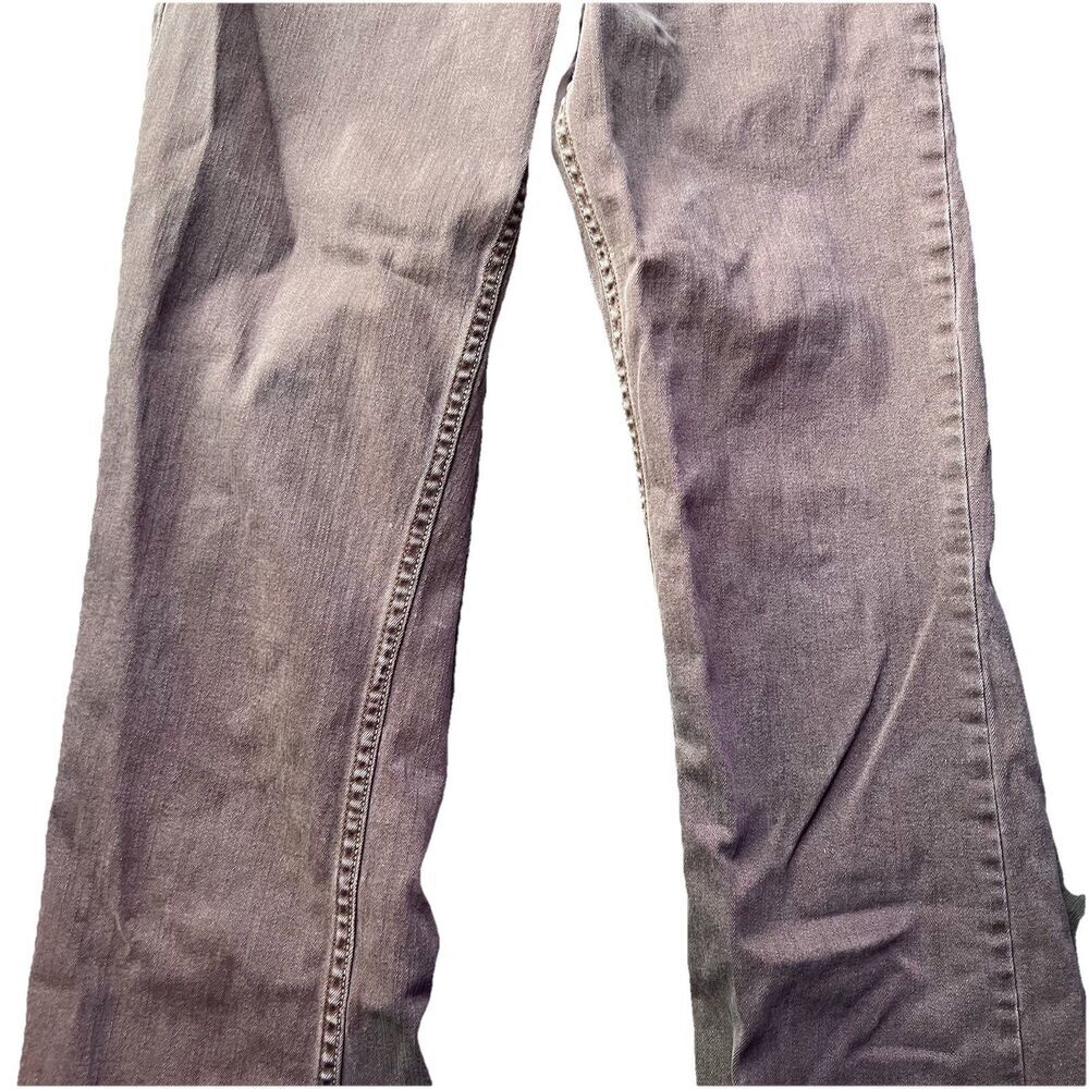 Paris Blues Y2K Brown Low Rise Bootcut Flare Jeans Pants Fade Juniors Size 5 - Picture 3 of 13